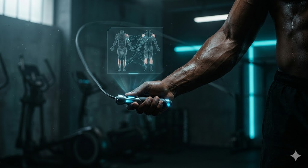 رجل يمارس تمارين اللياقة باستخدام تطبيق AI Fitness 2026